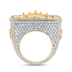 10 1/2 CTW-DIA NK CROWNN KING MENS RING