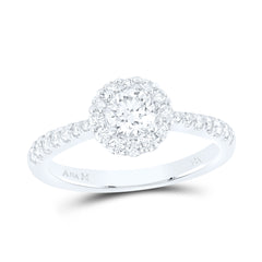 7/8CTW-DIA ANA M 1/2CT-CRD ENGAGEMENT SINGLE HALO