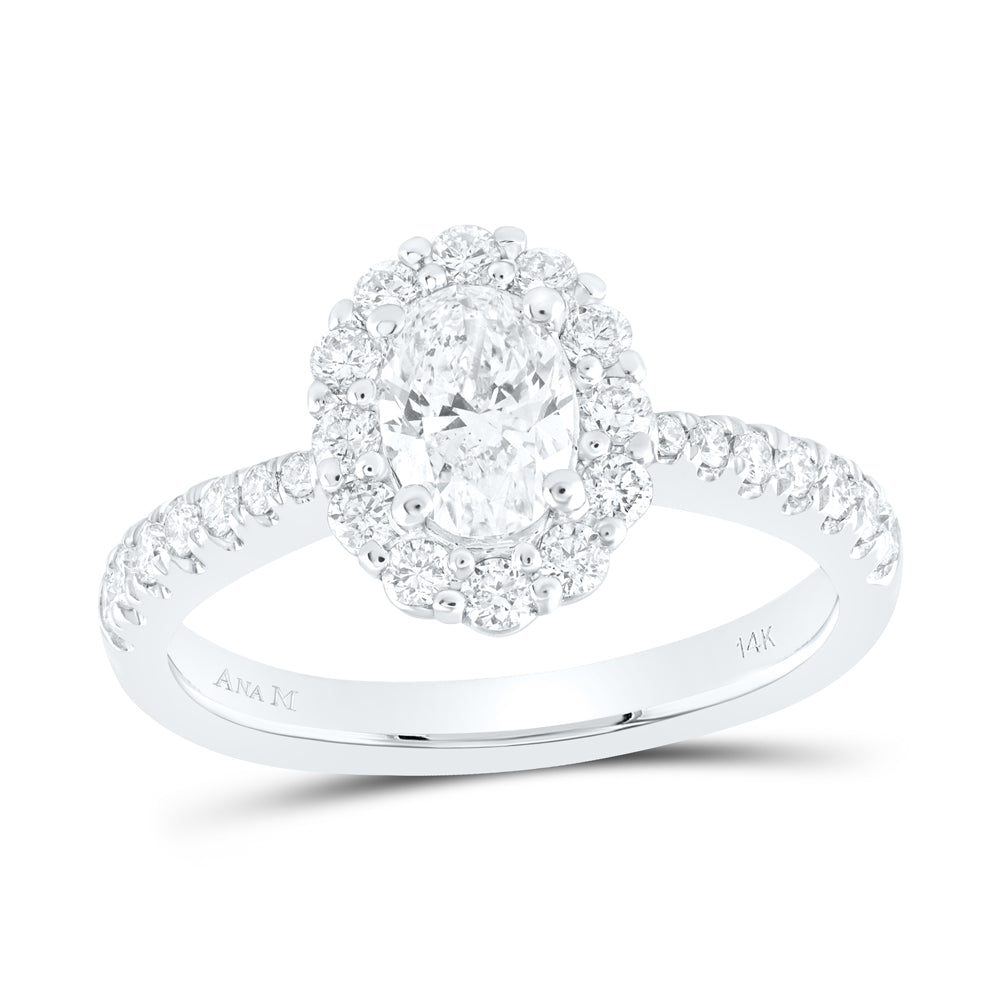 1 1/4CTW-DIA ANA M 3/4CT-COVAL ENGAGEMENT SINGLE HALO