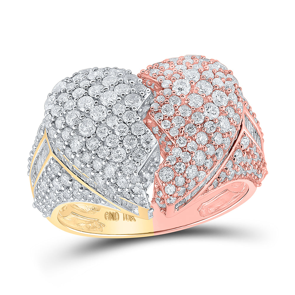 4 1/5CTW-DIA NK BROKEN HEART MENS RING