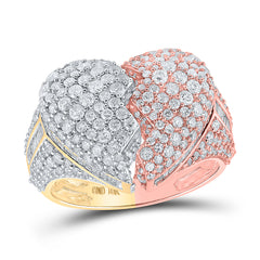 4 1/5CTW-DIA NK BROKEN HEART MENS RING