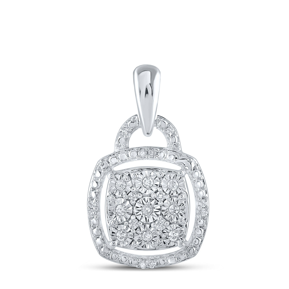 1/12CTW-DIA P2 GIFT CUSHION PENDANT
