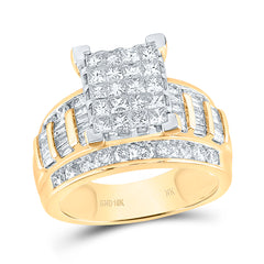 10K Yellow Gold 2 CTW-Natural Diamond Fashion Emerald Ring S8 7.28 Gram