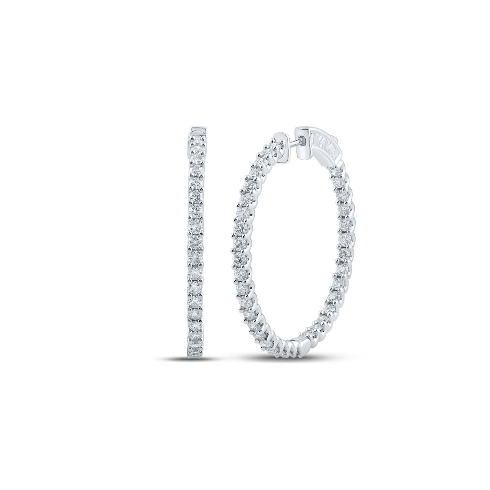 2 7/8 CTW-DIA CN FASHION HOOPS EARRING