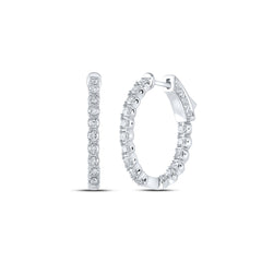 1 CTW-DIA CN FASHION HOOPS EARRING