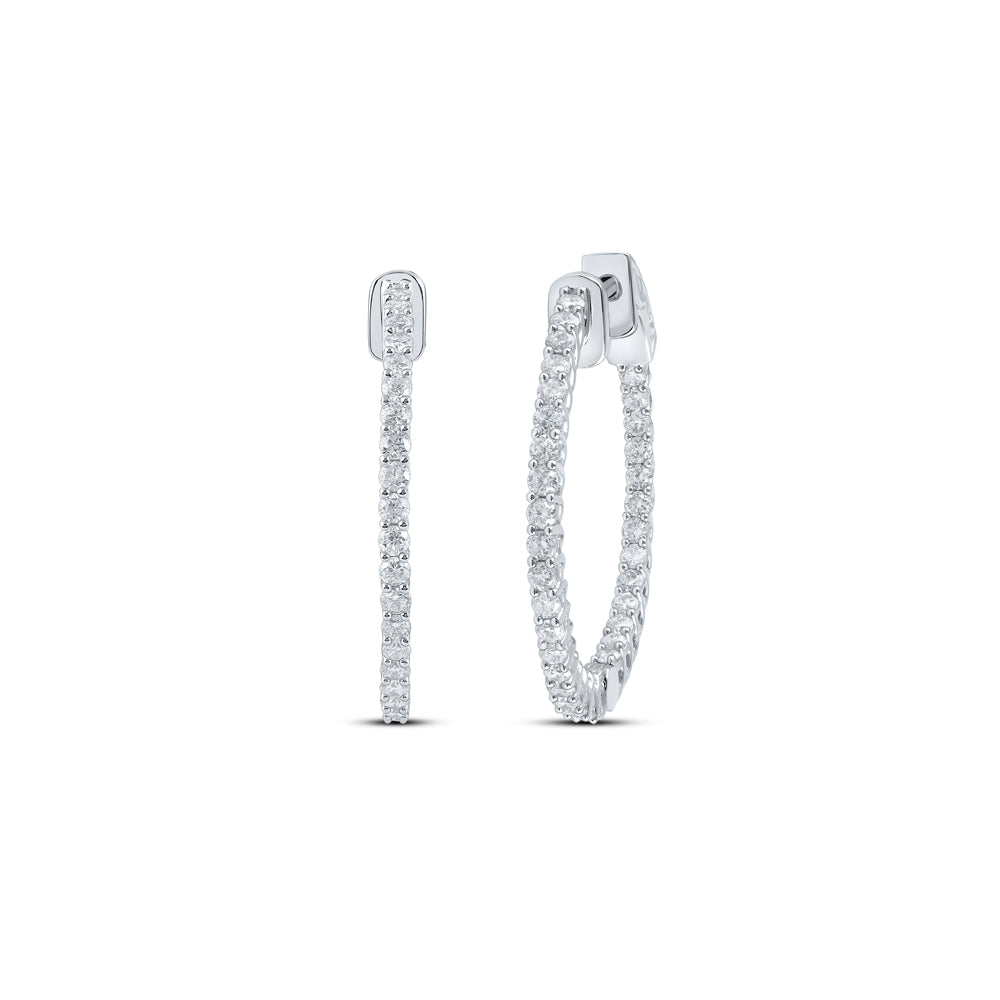 2 CTW-DIA CN FASHION HOOPS EARRING