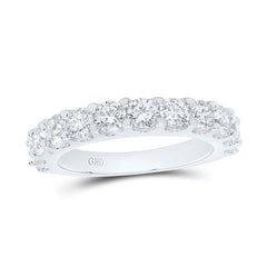 14K White Gold 2 CTW-Natural Diamond Fashion Ladies Band 4.47 Gram