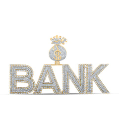 3 7/8CTW-DIA P1 "BANK" MONEY BAG CHARM