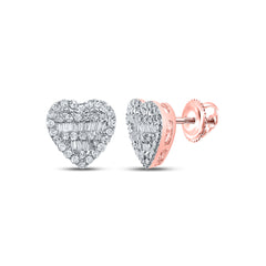 3/8CTW-DIA NK HEART STUDD EARRING
