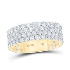 4 1/4CTW-DIA NK 4 ROW MENS BAND