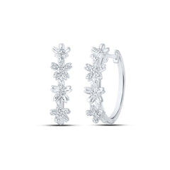 1/8CTW-DIA P2 GIFT HOOPS EARRING