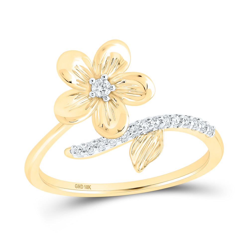 1/12CTW-DIA P2 GIFT FLOWER RING