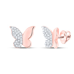 1/8CTW-DIA P2 GIFT BUTTERFLY EARRING