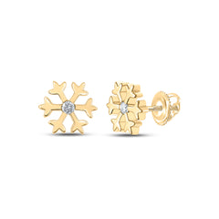 1/20CTW-DIA P1 GIFT SNOWFLAKE EARRING