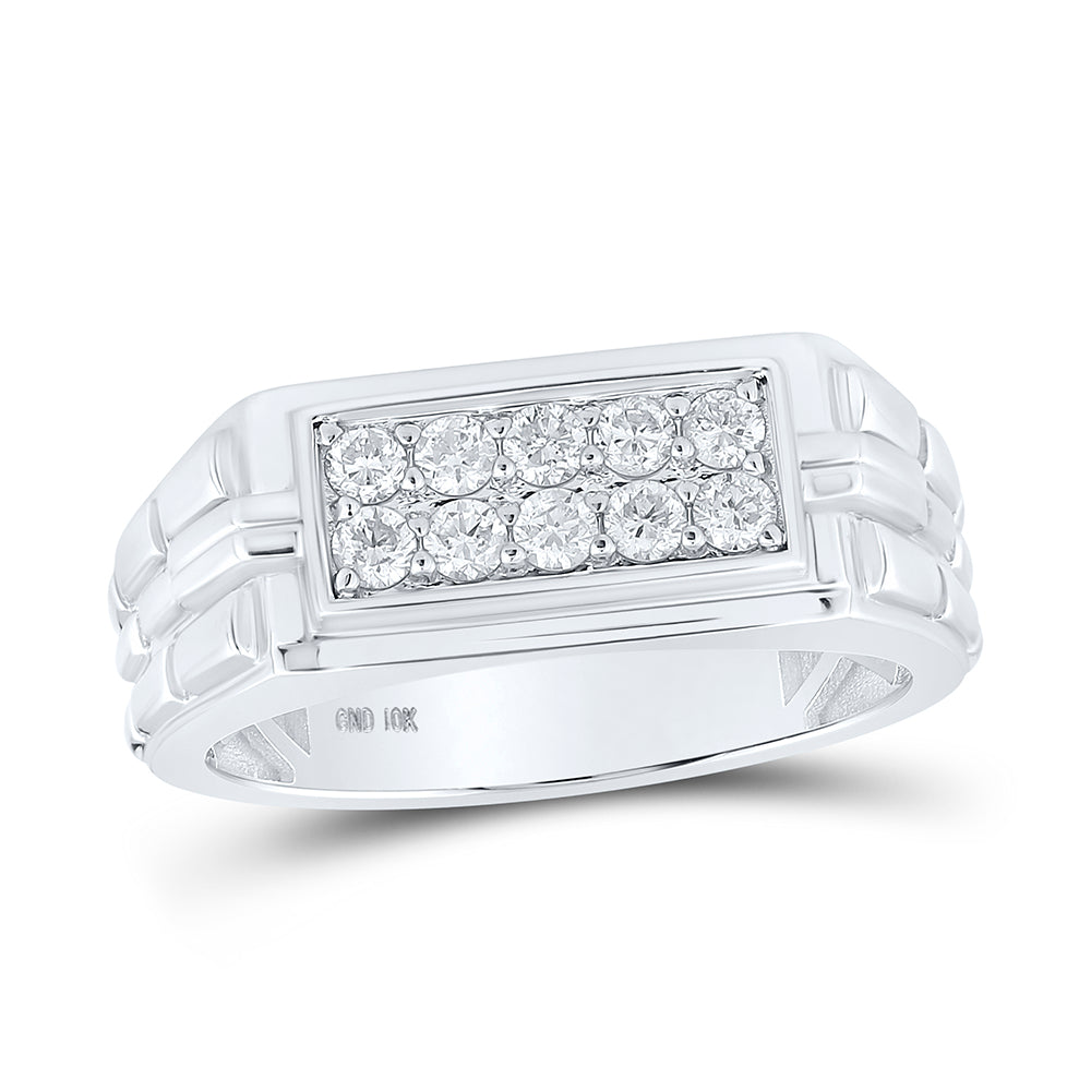 1/2CTW-DIA CN MENS RING