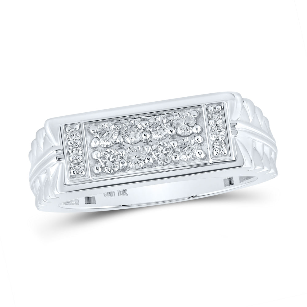 1/2CTW-DIA CN MENS RING