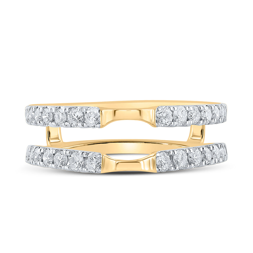 14K Yellow Gold 5/8 CTW-Natural Diamond Enhancer Ring 3.37 Gram