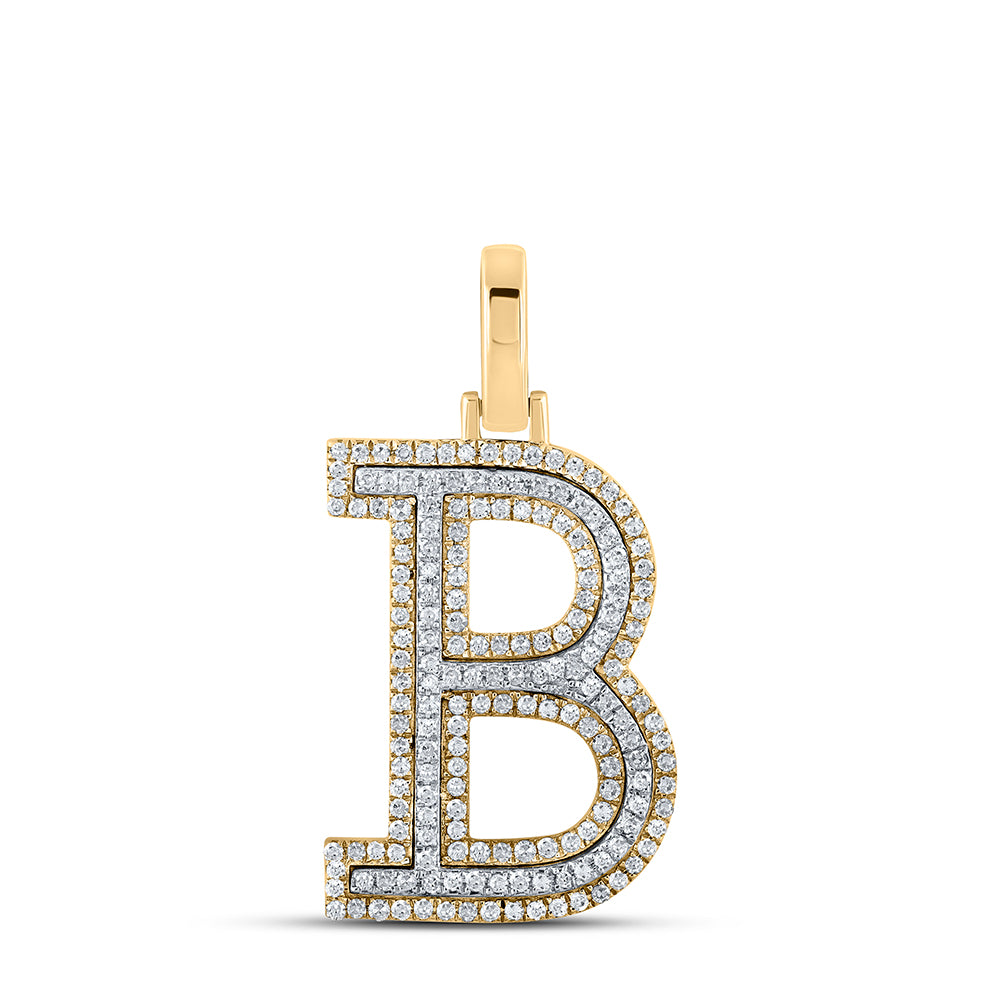 1/2CTW-DIA P1P2 INITIAL "B" PENDANT
