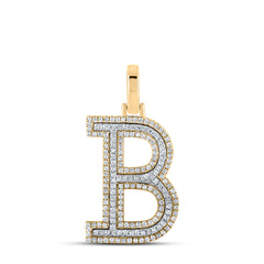 1/2CTW-DIA P1P2 INITIAL "B" PENDANT