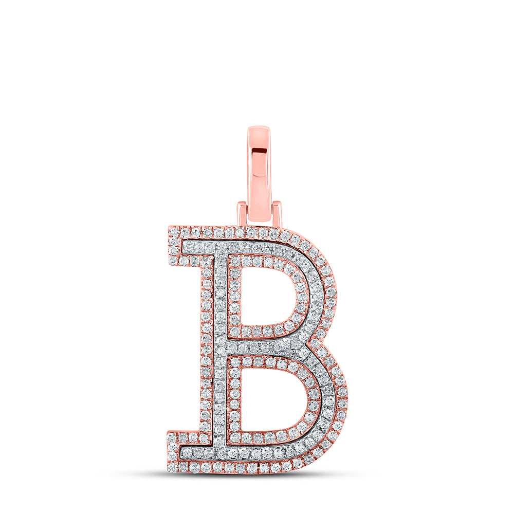 1/2CTW-DIA P1P2 INITIAL "B" PENDANT