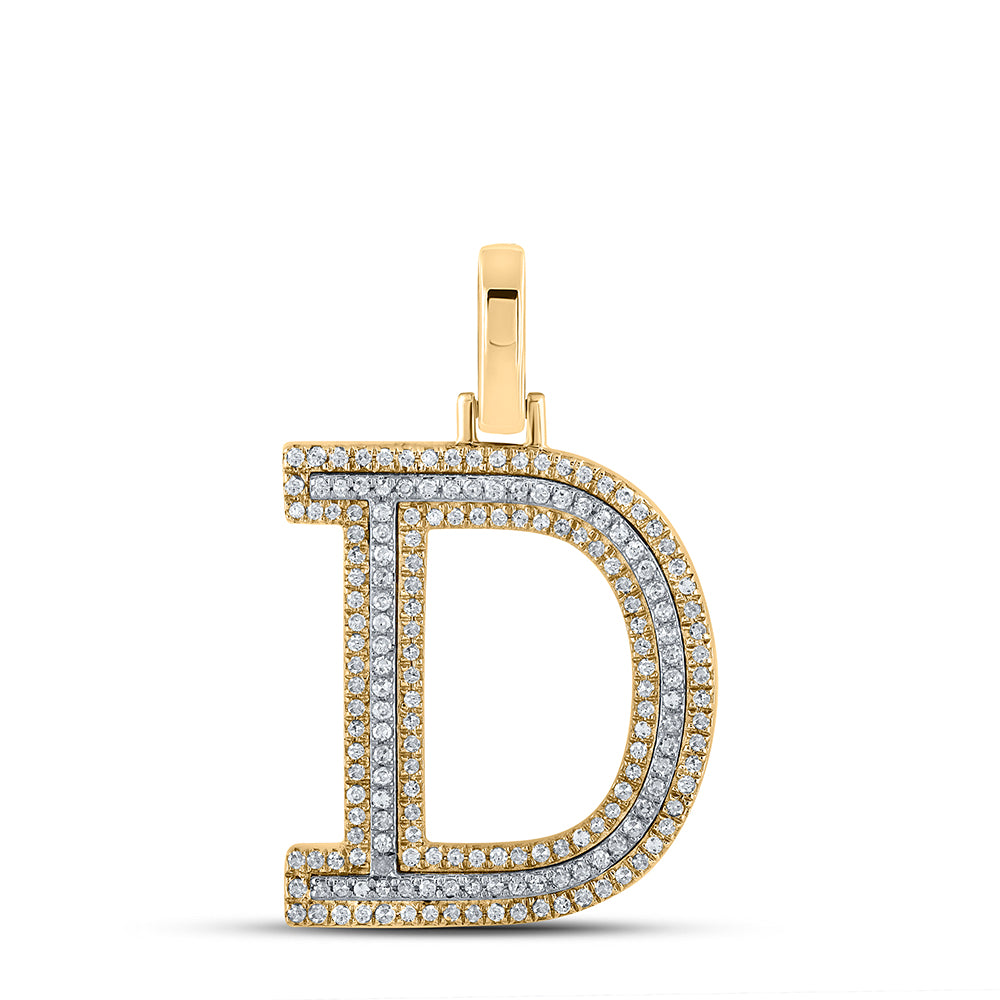 1/2CTW-DIA P1P2 INITIAL "D" PENDANT