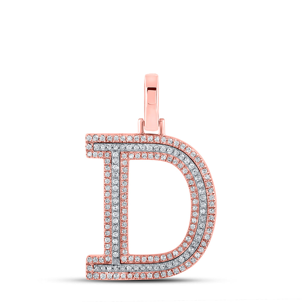 1/2CTW-DIA P1P2 INITIAL "D" PENDANT