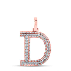 1/2CTW-DIA P1P2 INITIAL "D" PENDANT