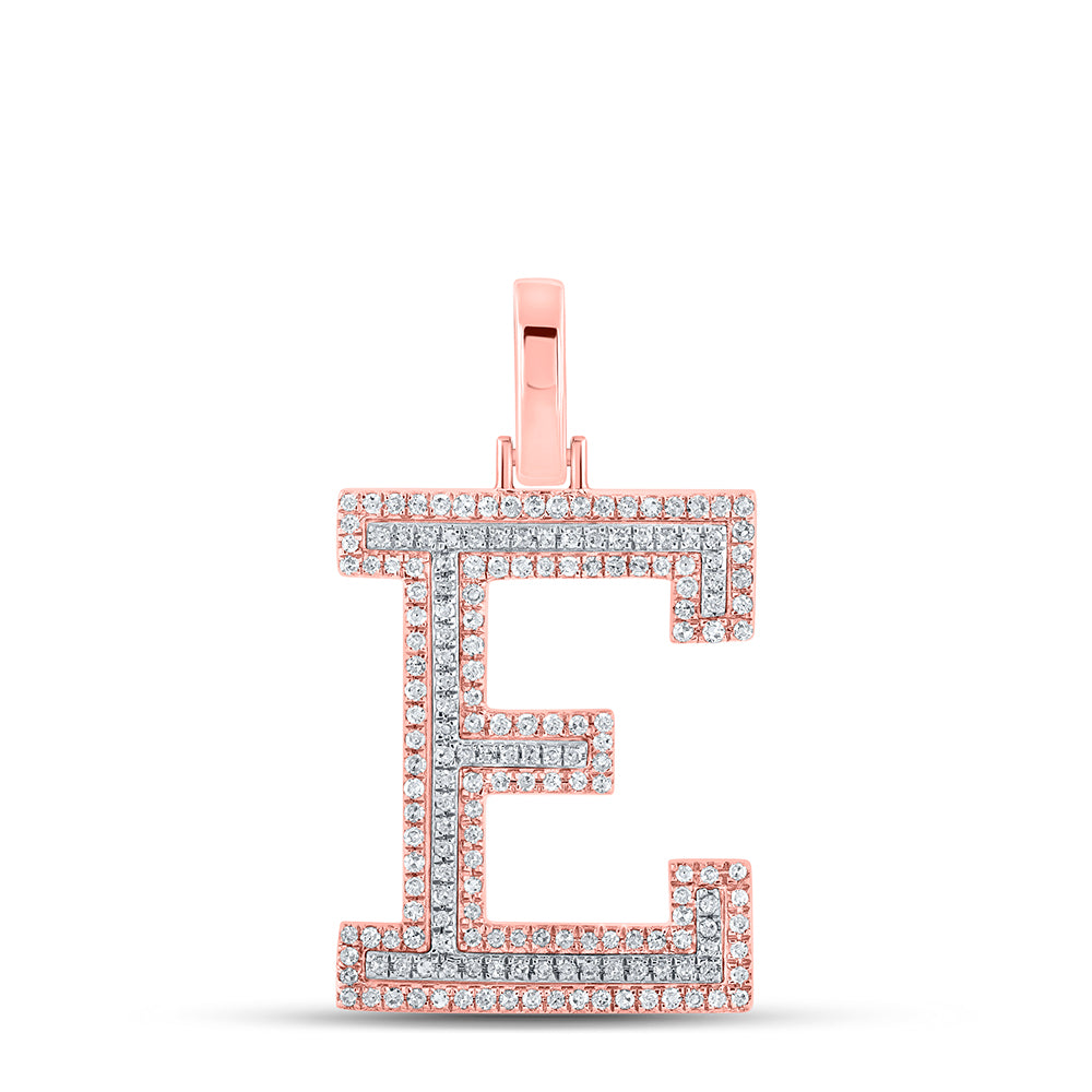1/2CTW-DIA P1P2 INITIAL "E" PENDANT