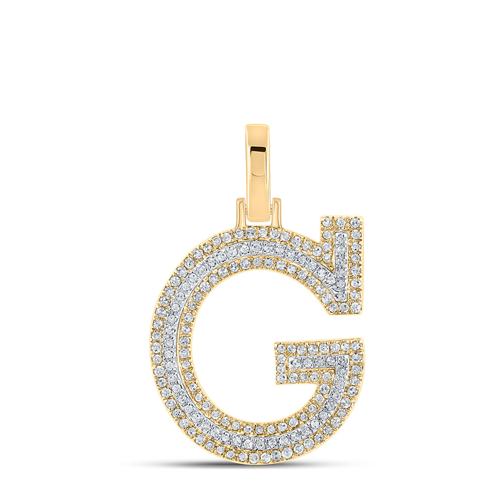 3/8CTW-DIA P1P2 INITIAL "G" PENDANT