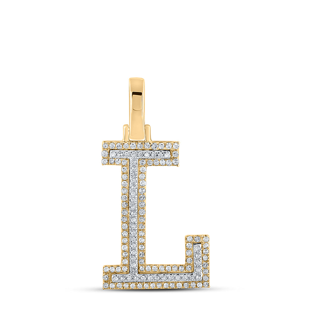 1/3CTW-DIA P1P2 INITIAL "L" PENDANT
