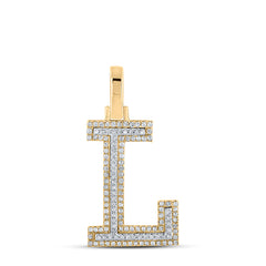 1/3CTW-DIA P1P2 INITIAL "L" PENDANT