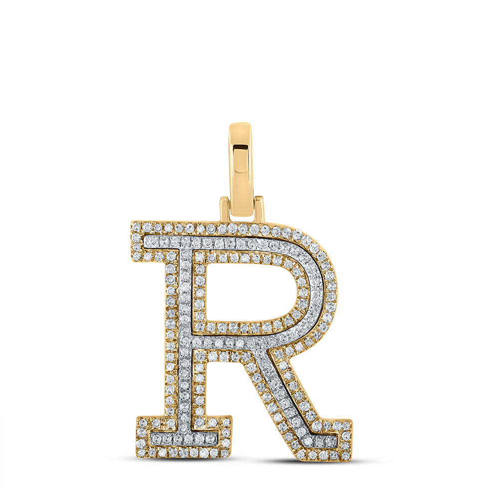 1/2CTW-DIA P1P2 INITIAL "R" PENDANT