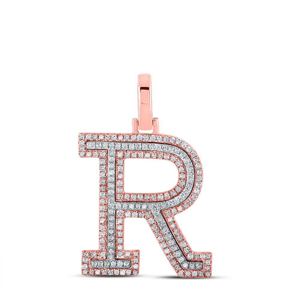1/2CTW-DIA P1P2 INITIAL "R" PENDANT