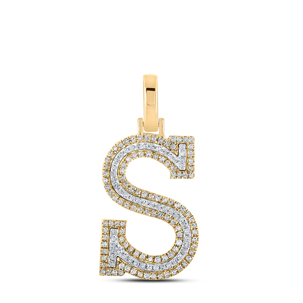3/8CTW-DIA P1P2 INITIAL "S" PENDANT