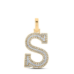 3/8CTW-DIA P1P2 INITIAL "S" PENDANT