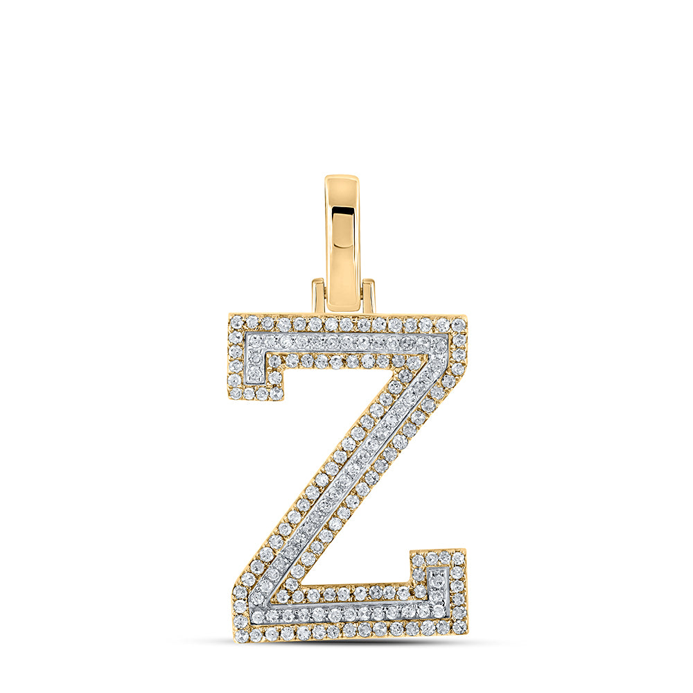 3/8CTW-DIA P1P2 INITIAL "Z" PENDANT
