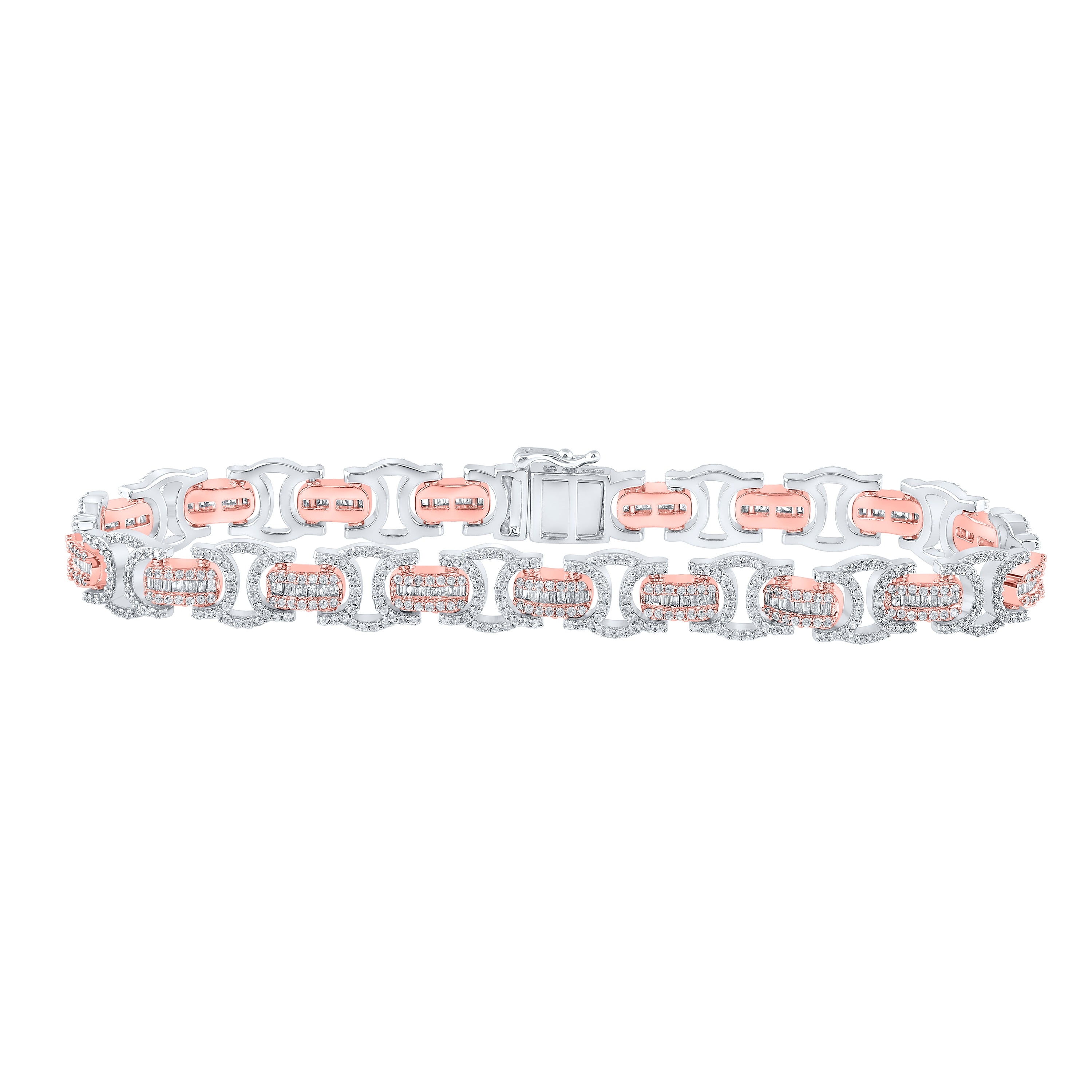 3 3/4CTW-DIA CN (9MM) BYZANTINE MENS BRACELET (8.50 INCH)