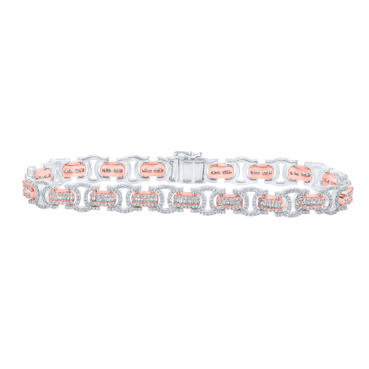 3 3/4CTW-DIA CN (9MM) BYZANTINE MENS BRACELET (8.50 INCH)