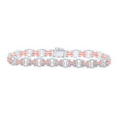 3 3/4CTW-DIA CN (9MM) BYZANTINE MENS BRACELET (8.50 INCH)