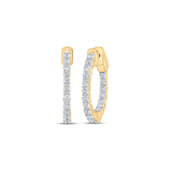2 CTW-DIA CN FASHION HOOPS EARRING
