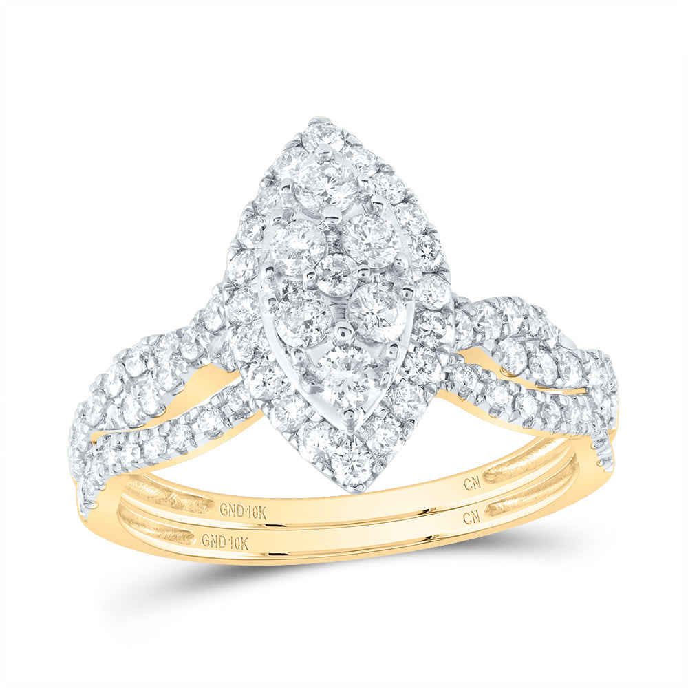 1CTW-DIA CN BRIDAL SET