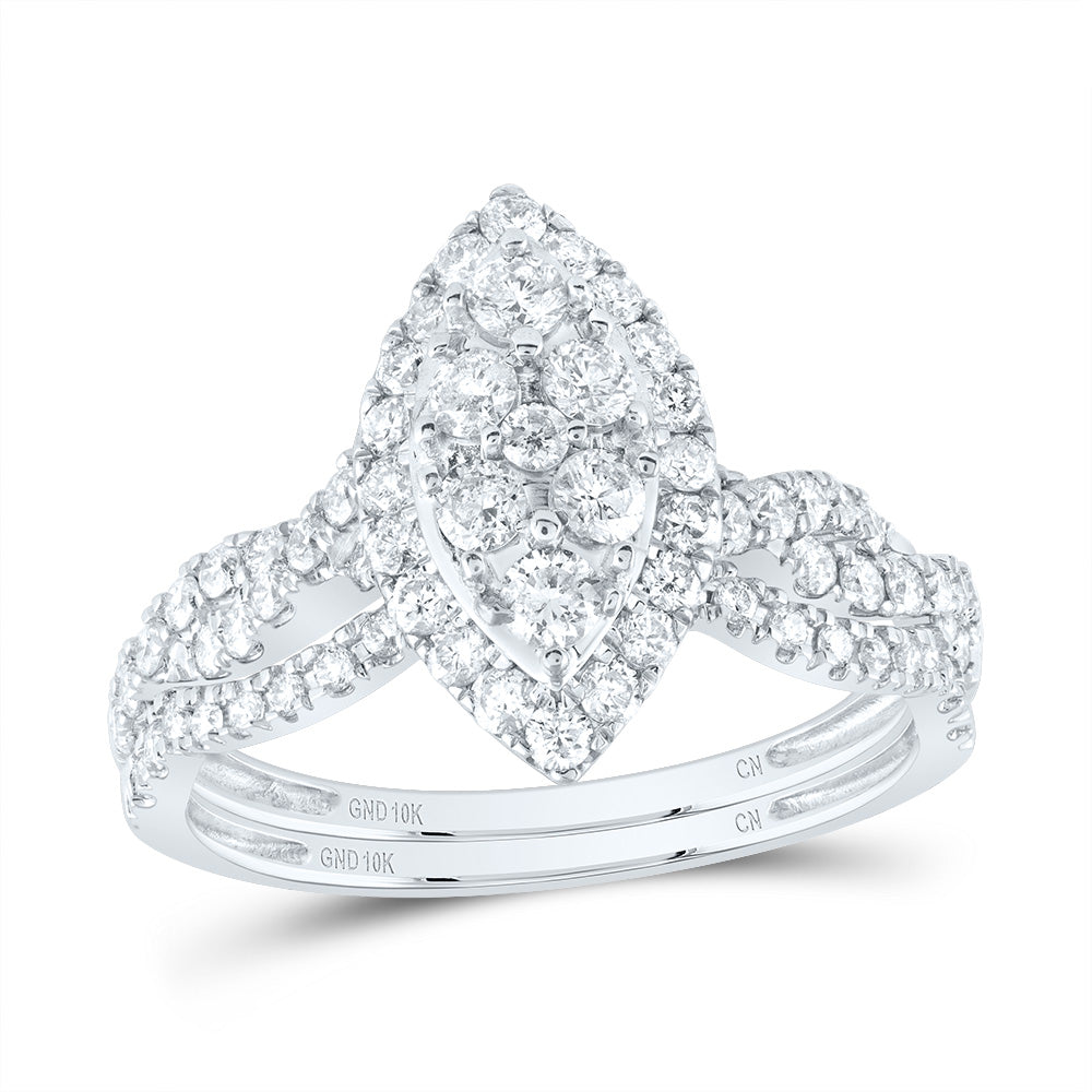 1CTW-DIA CN BRIDAL SET