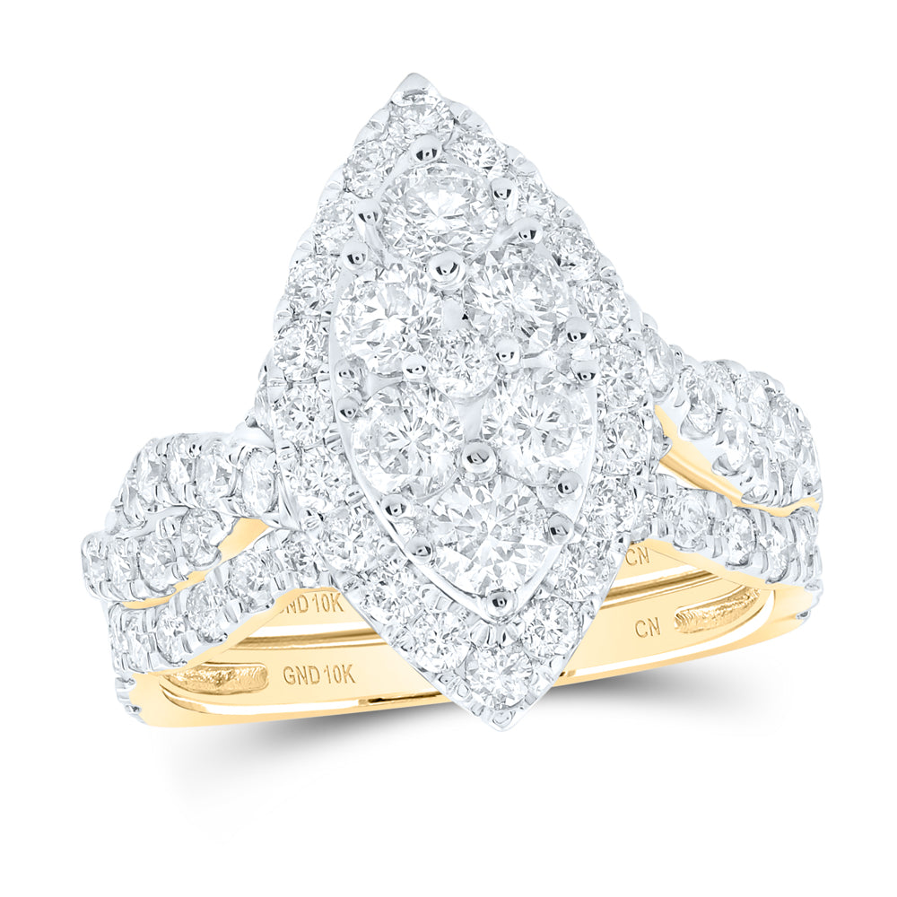 2CTW-DIA CN BRIDAL SET