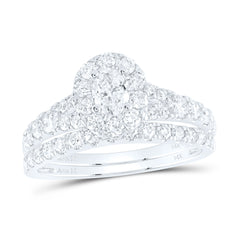 1 1/2CTW-DIA ANA M 1/3CT-COV BRIDAL SET 1 HALO