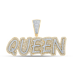 1CTW-DIA CN "QUEEN" INITIAL PENDANT