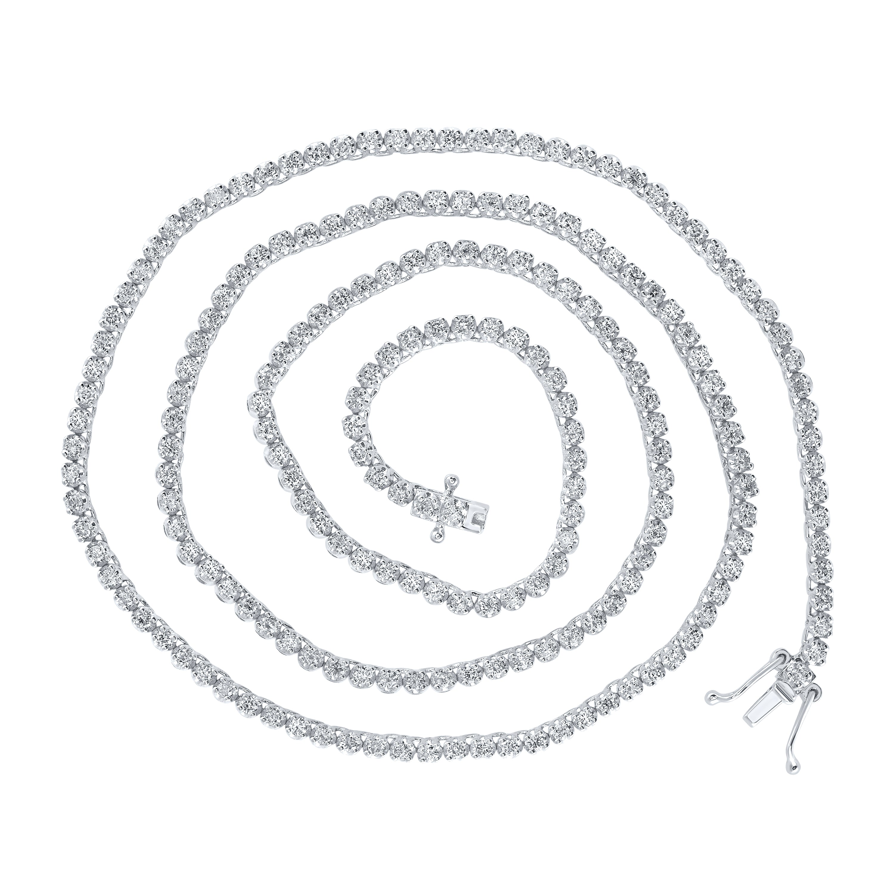 3 5/8CTW-DIA NK TENNIS CHAIN (20 INCH)