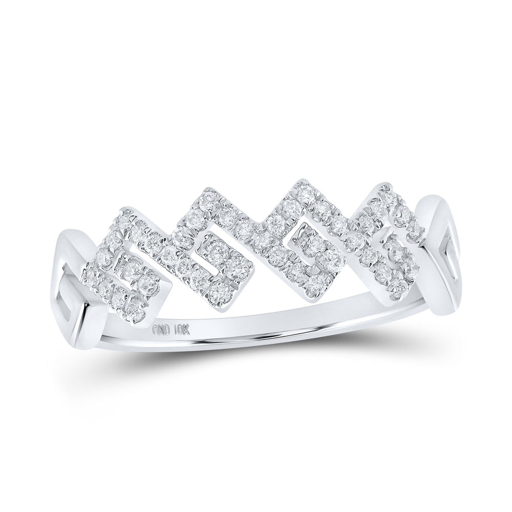 1/5CTW-DIA CN STACKABLE RING