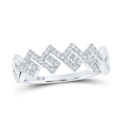 1/5CTW-DIA CN STACKABLE RING