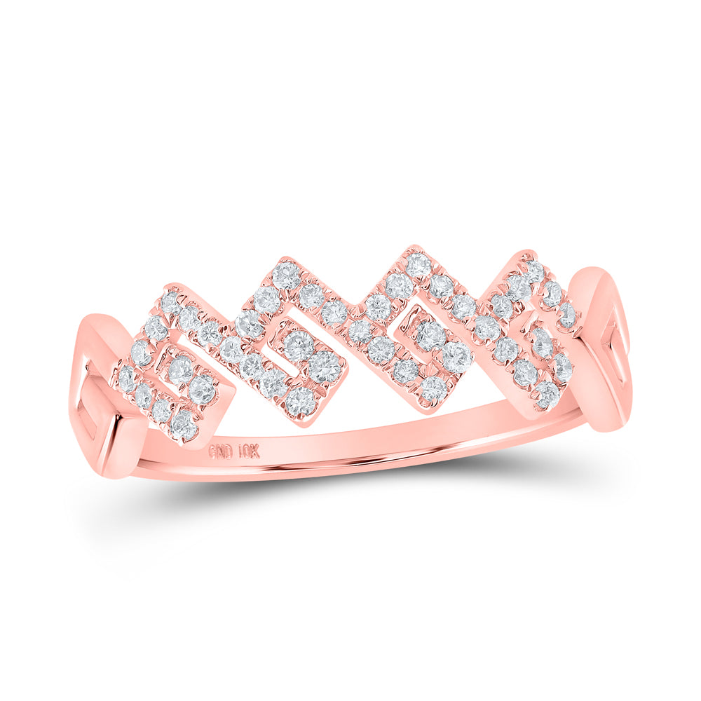 1/5CTW-DIA CN STACKABLE RING