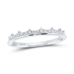 1/10CTW-DIA CN STACKABLE RING
